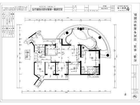  大平層豪宅CAD施工圖 