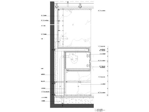  家装洗手台cad大样图 