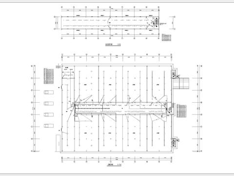  480平方物流中心冷库电气cad平面图 