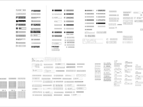  中式纹样cad图库 
