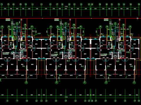  红星花园25号给排水及水灭火系统CAD施工图 