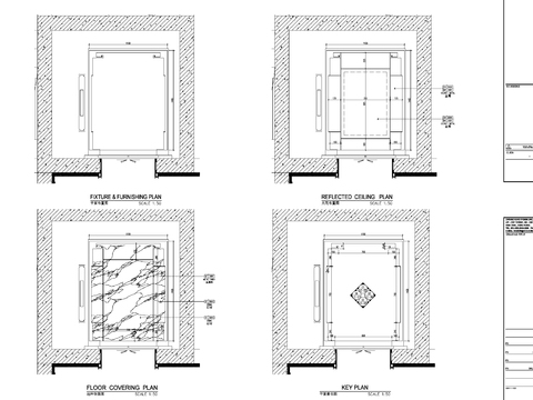  电梯轿厢cad大样图 