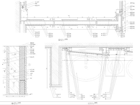  餐厅卫生间墙身cad大样图 