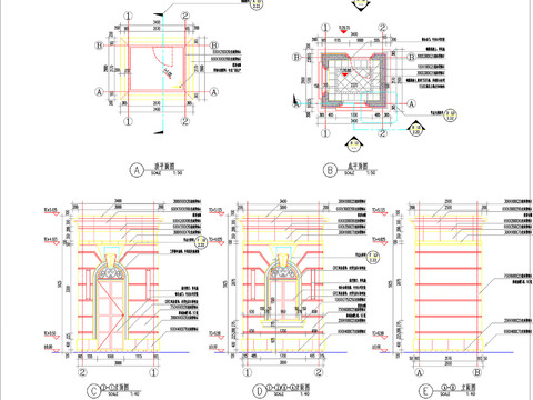  保安亭节点大样详图 