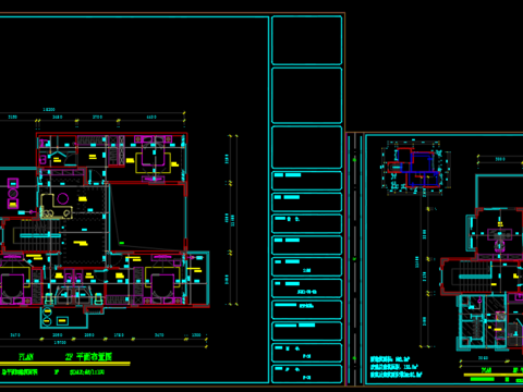  家居室内cad平面图 