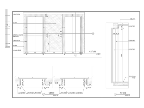  电梯间cad大样图 