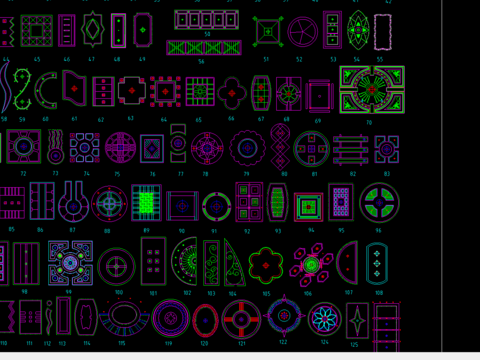  室内装修cad图库 