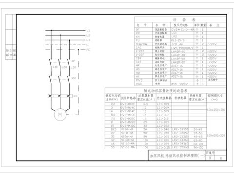  加压风机排烟风机原理CAD施工图 