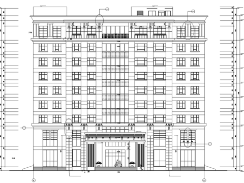  新錦城賓館cad施工圖 