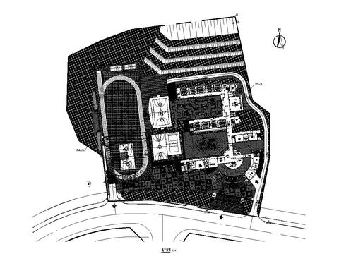  小學(xué)cad施工圖 