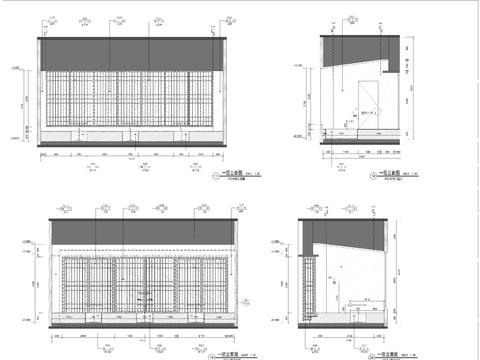  大型会所居酒屋包厢立面 