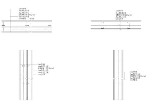  标准隔墙大样图 