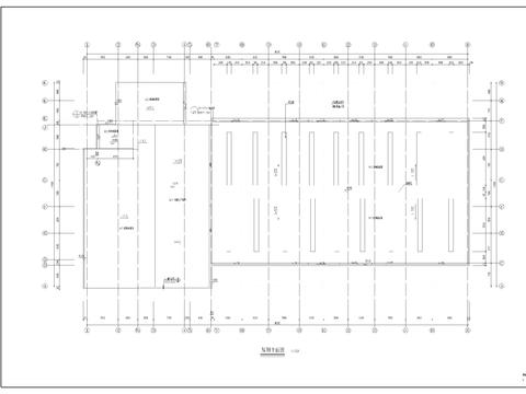  汽车维修建筑cad平面图 