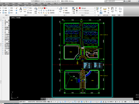  小区环境规划景观cad平面图 