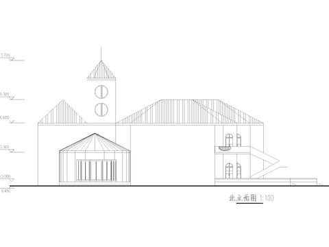  二層幼兒園建筑CAD施工圖 