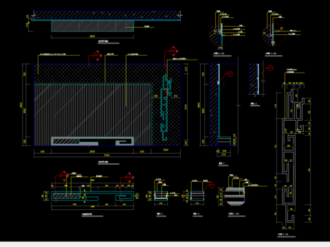  电视背景CAD施工图 