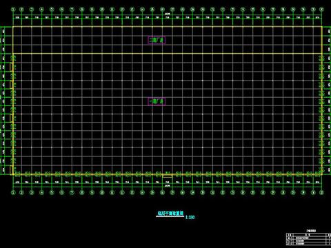 钢结构仓库cad施工图 
