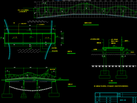  仿藤桥平面设计cad施工图 