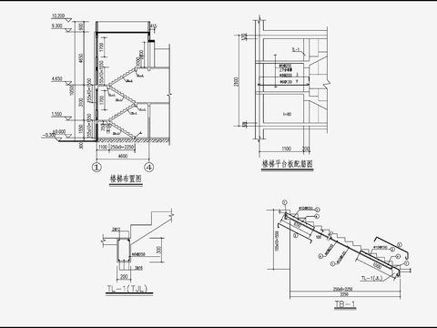  住宅混凝土结构cad施工图 