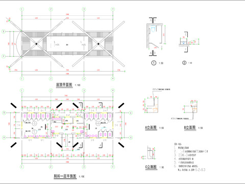  廁所圖紙cad施工圖 