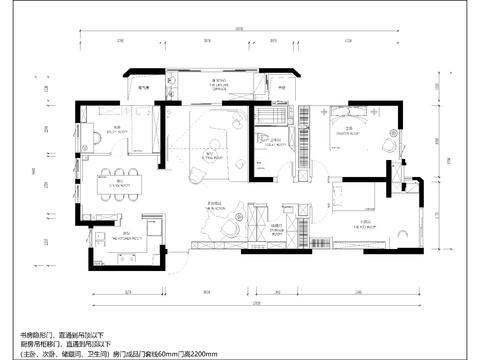  家裝施工圖紙CAD施工圖 