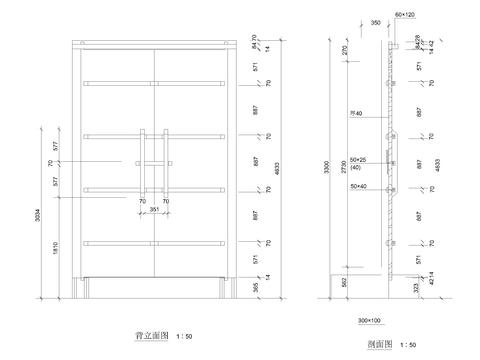  中式大门大样图 