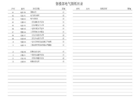  售楼部水电cad施工图 