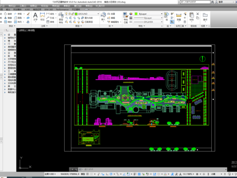  小区环境规划景观cad平面图 