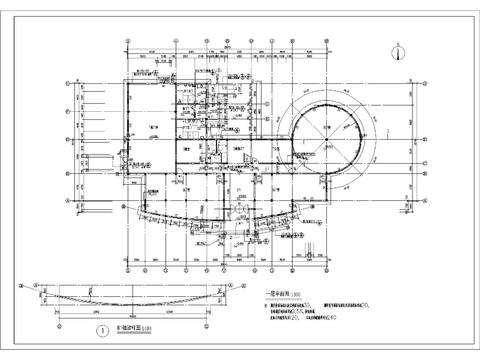  會(huì)所建筑CAD施工圖 