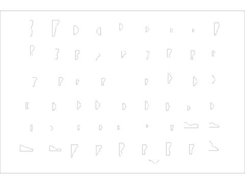  常用CAD家装线条型板cad图库 