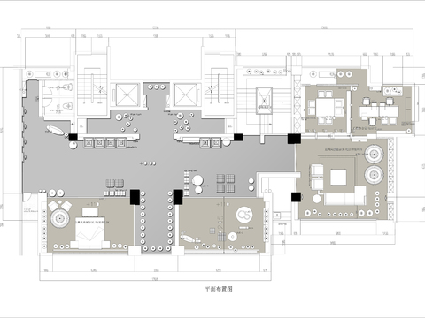  400㎡家居建材店cad平面图 