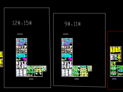  墩伦村农民集中居住区16号楼排水cad施工图 