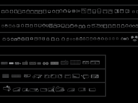  室内设计专用cad图库 