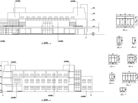  食堂建筑CAD施工圖 