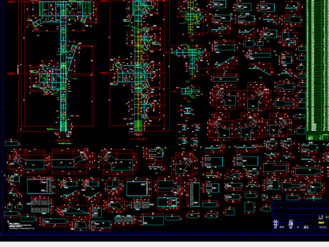  钢梁节点构造CAD施工图 