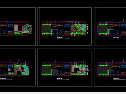  别墅绿化cad施工图 