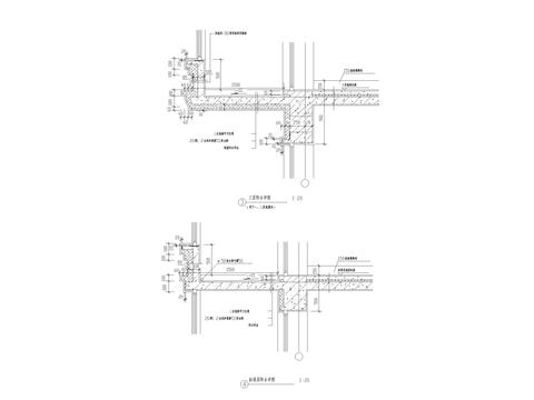  标准层阳台节点大样 
