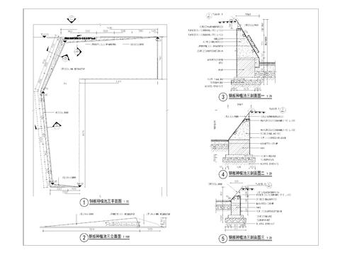  锈钢板种植池详图cad大样图 