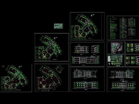  少儿图书馆cad施工图 