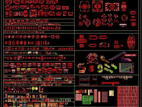  CAD平立面图库常用经典 