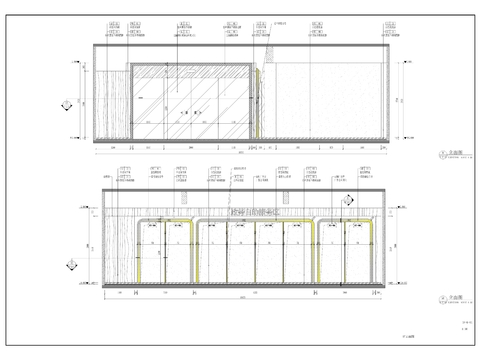  祈福党群服务中心装修工程cad施工图 