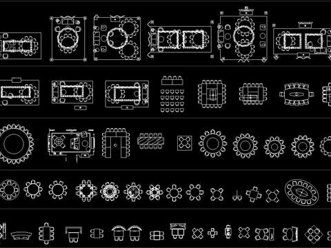  家具模块cad图库 