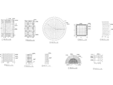  十款铺装样式CAD施工图 