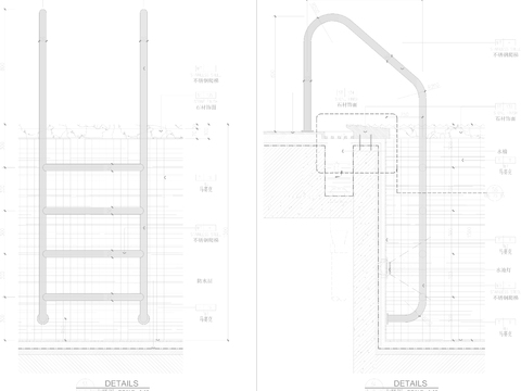  游泳池CAD节点大样 