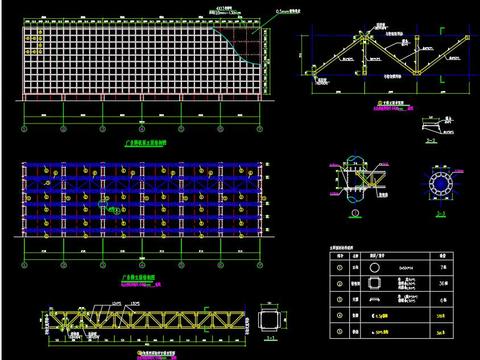  项目广告牌cad施工图 
