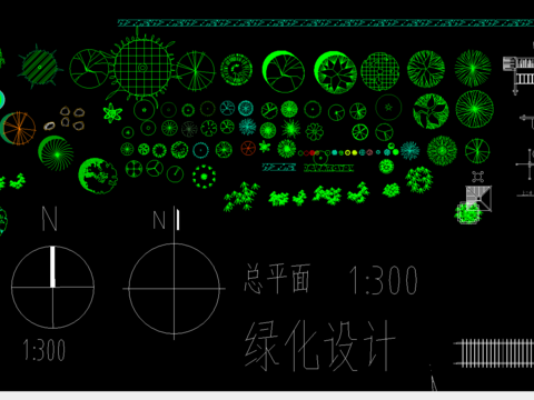  植物cad图库 