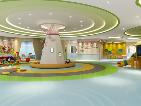  巴中第二所红太阳幼儿园cad施工图 