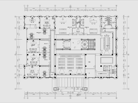  办公室cad平面图 