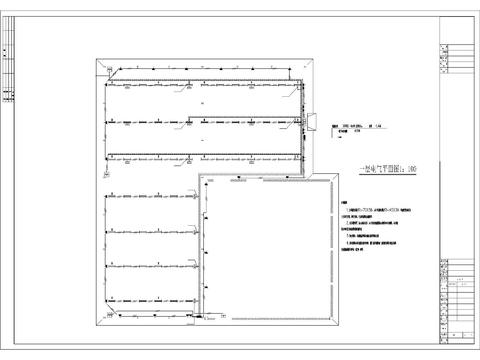  大型超市照明CAD施工图 