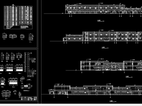  某學校高中餐廳建筑CAD施工圖 